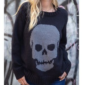 Wooden Ships Big Skull Crew Chunky sweater
